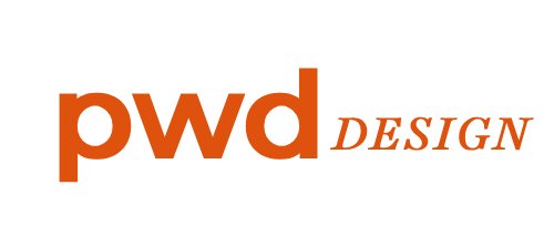 The letters PWD for the logo of Pack W Digital Design, a website design company. 